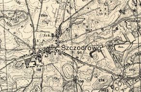 Mapa Szczodrowa - 1934 r.